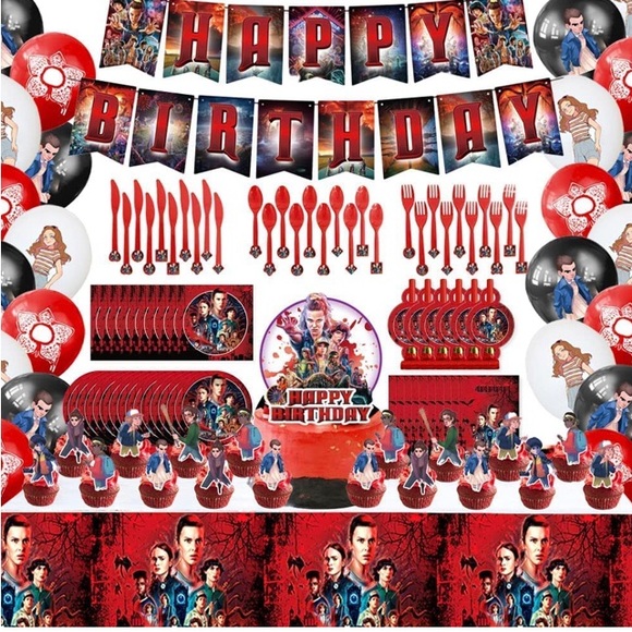 **SOLD Stranger Things Themed Party Package for your next Birthday! 139 pieces - Picture 1 of 9